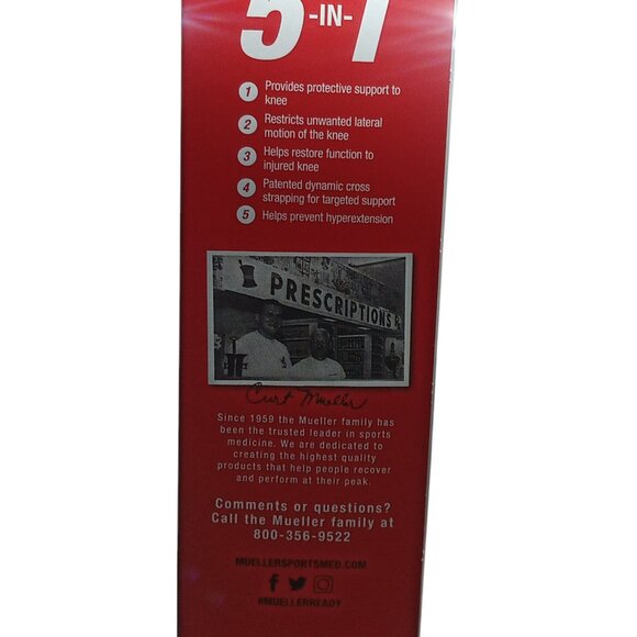 Mueller SELF ADJUSTING Hinged Knee Brace Max Support ONE SIZE Relieve Knee Pain - Picture 4 of 14